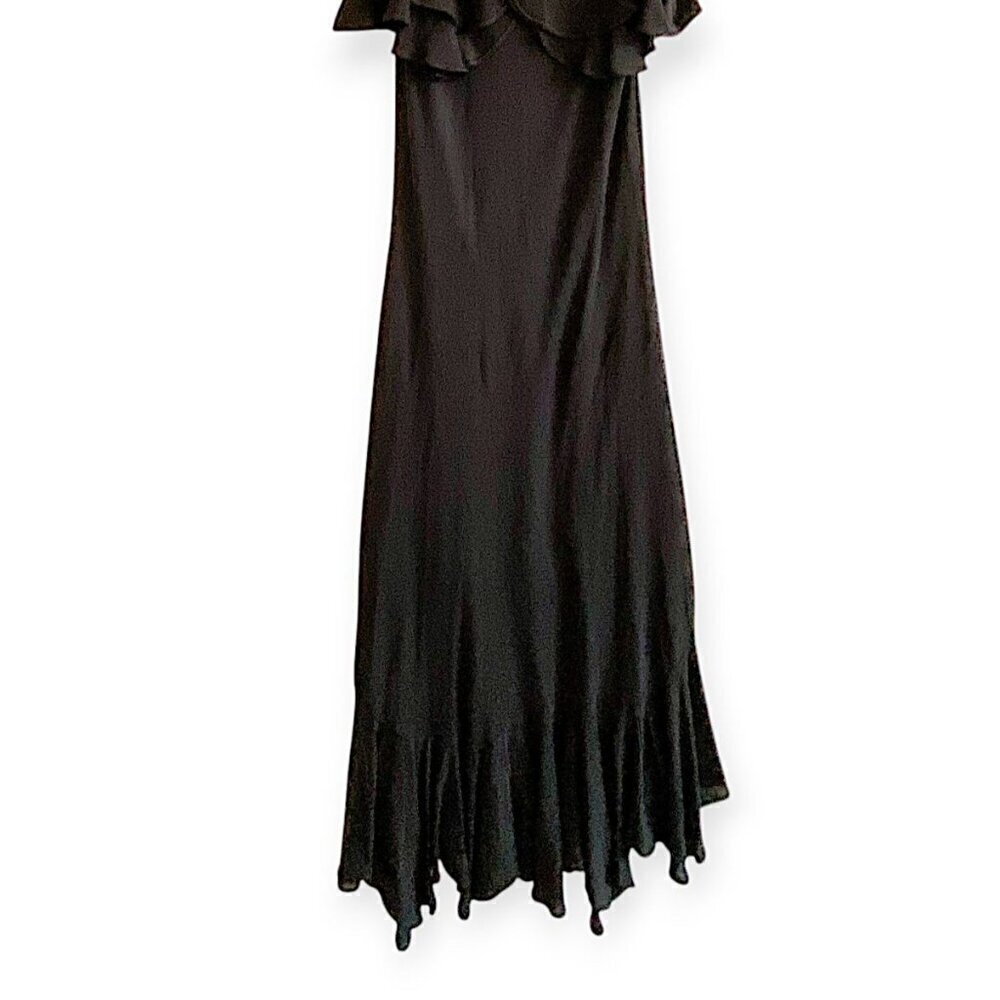 Paul and Joe Scoop Neck Ruffle Silk Maxi Dress, Size 38EU - Picture 5 of 13